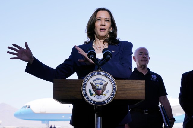 Kamala Harris spending the weekend in Brentwood